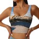 thumbnail image 1 of Fotbe Lighthouse Sujetador Deportivo Largo sin Aros para Mujer con Almohadillas y Soporte Medio, Transpirable y Absorbente, Camiseta Tipo Chaleco o Tank Top-Small, 1 of 8