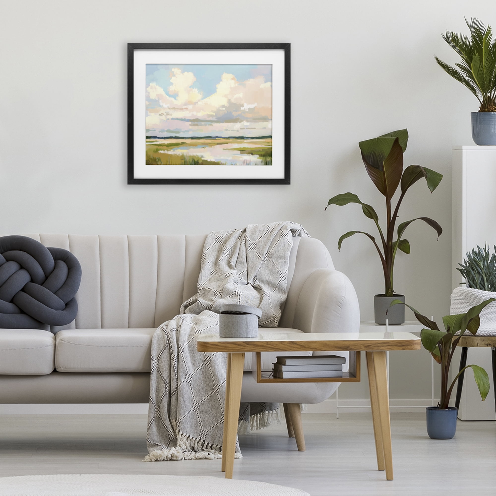 Stupell Industries Lowcountry Marsh at Dawn Black Framed Print Under Glass, design by LSR Design Studio