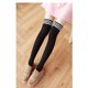 thumbnail image 5 of Medias de mujer por encima de la rodilla primavera y otoño estilo universitario japonés estudiantes tres barras rayas medias altas y altas medias negras y blancas medias medias, 5 of 6