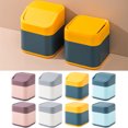 thumbnail image 1 of Neinkie Tiny Trash Can, Desk Trash Can Mini Trash Can Mini Trash Bin Mini Waste Basket Trash Can Desktop Trash Can Countertop Trash Bin Makeup Tabletop Trash Can Little Cute Plastic, 1 of 7