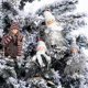 thumbnail image 4 of Decoraciones colgantes para árbol de Navidad LzGUNGY muñeca de esquí con vestido de flecos 4 Uds, 4 of 5