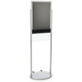 thumbnail image 1 of Poster Sign Stand with 4 Pocket Brochure Holder, 18" x 24", Double Sided (Silver Aluminum) (1824VPC4S), 1 of 1