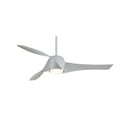 thumbnail image 2 of minka-aire f803-sl, artemis silver 58" ceiling fan with light & wall control, 2 of 6