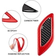 thumbnail image 5 of 6 uds pegatinas reflectantes 3D pegatinas para parachoques de capó de coche pegatina reflectante de visibilidad nocturna de alta intensidad para coche SUV (rojo) brillar  Electrónica, 5 of 5