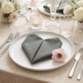 thumbnail image 3 of Unique Bargains 6Pcs Cotton Washable Cloth Napkins Dark Green 16x16inch, 3 of 6