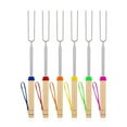 thumbnail image 4 of Piwvid Roasting Sticks for Fire Pit, Smore Sticks Skewers, Smore Kit for Fire Pit, Telescoping Hot Dog Roasting Sticks for Campfire Accessories Outside Camping, 4 of 8