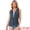 Dark Blue, variant on Women's Fringe Vest Open Front Outfits Faux Suede Tassel Cardigan M White