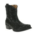 thumbnail image 2 of Roper Womens Shay Jewells Rhinestone Snip Toe Pull On Cowboy  Ankle Boots, 2 of 5