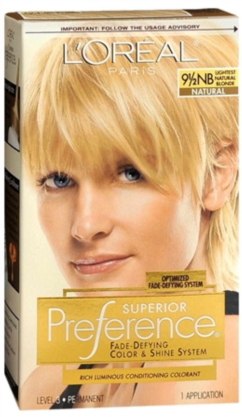 konsulent maksimere makeup L'Oreal Superior Preference - 9-1/2NB Lightest Natural Blonde (Natural) -  Walmart.com