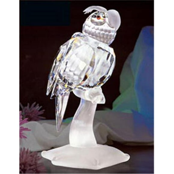 695-65 2.63 L x 5.23 H in. Crystal Parrot Birds Figurines