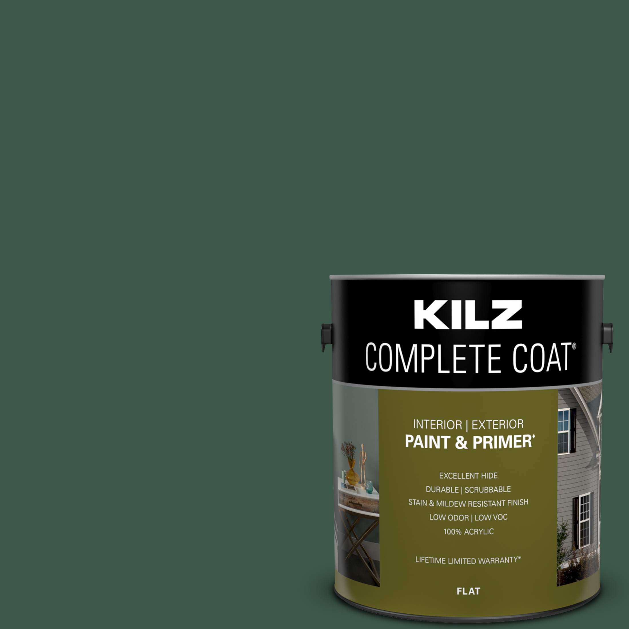 Deep Spruce, KILZ Complete Coat Interior/Exterior Paint & Primer, 1 Gallon  #RG290-02 - Walmart.com