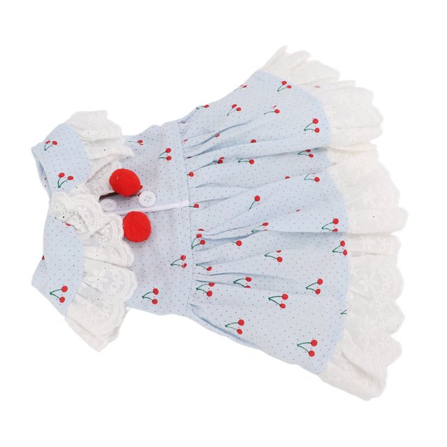 Little Pet Cherry Dress, Linda Moda Transpirable Rabbit Pet Ropa Para Festival Disfraz Para Vestido Diario