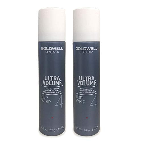 Goldwell StyleSign 4 Ultra Volume Top Whip Shaping Mousse 9.9 Ounce (2 Pack)
