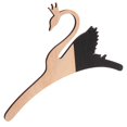 thumbnail image 1 of Percha De Ganchos De Ropa De Cisne De Para La Decoración De para hogar De La Habitación Negro Macarena Colgador de ropa, 1 of 6