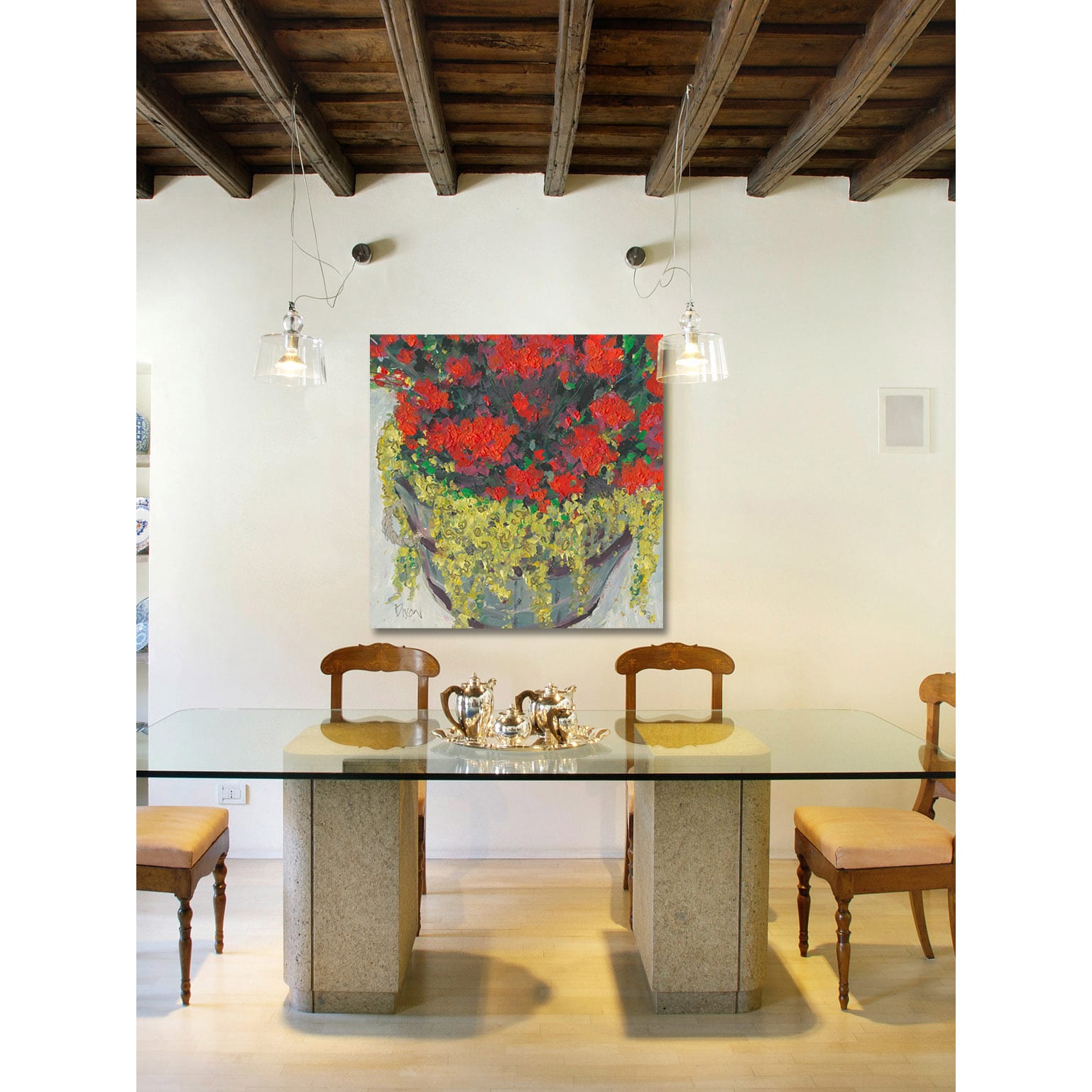 Marmont Hill "Potted Plant III" Painting Print on Wrapped Canvas
