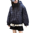 thumbnail image 1 of Jackets for Teenagers, Thick Button Long Sleeve Lace Hooded Coat, Kids Jacket, 1 of 6