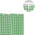 thumbnail image 5 of Green Checked Shower Curtain for Bathroom Waterproof Fabric Shower Curtains Bathtub Curtain with 12 Hooks, 60"x 72" for Bath Hotel Room, 5 of 6