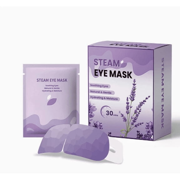 FERNA LABS Lavender Self-Heating Steam Eye Masks for Bedtime, 12 Count