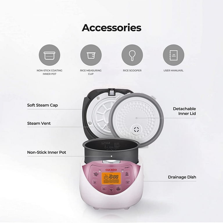 Cuckoo CR-0631F Rice Cooker 6 Cups Uncooked 3 Liters 3.2 Quarts