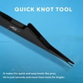 thumbnail image 3 of 3 in 1 Black Fly Fishing Nipper Fly Line Cutter Knot Tying Tool, 3 of 6