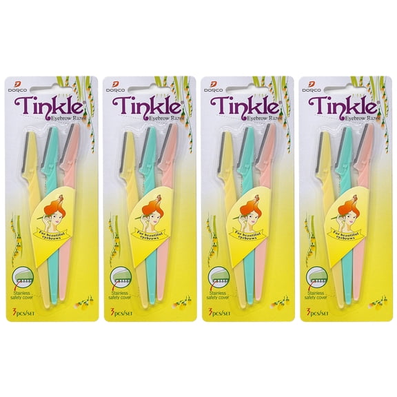 Dorco Tinkle Women's Shaver 3 razors (Pack of 4)