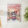 thumbnail image 2 of Happy Valentine’s Day Adorable Exotic Shorthair Kitten Holding Heart Balloon Vertical Matte Canvas Poster Cat Lover Kitten Owner Gifts Wall Art Home Decor - 00030, 2 of 5