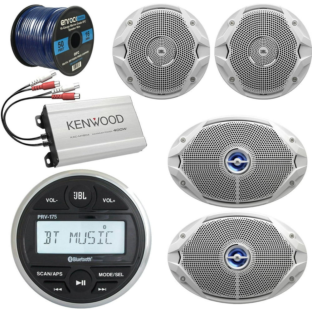 JBL PRV175 Gauge Style Marine Boat Digital Media Bluetooth Receiver