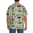 thumbnail image 3 of Easygdp Armadillo Mens Short Sleeve Button Down,Cuban Shirts for Men，Men's Casual Short-Sleeved Shirt-X-Large, 3 of 5