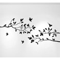 thumbnail image 3 of Calcomanía De Pared Con Ramas De Árbol Y Pájaros, Vinilo Adhesivo Para Guardería, Hojas De 40 Pulgadas De Ancho X 18 Pulgadas De Alto, Como Se Muestra (Negro Mate), 3 of 5