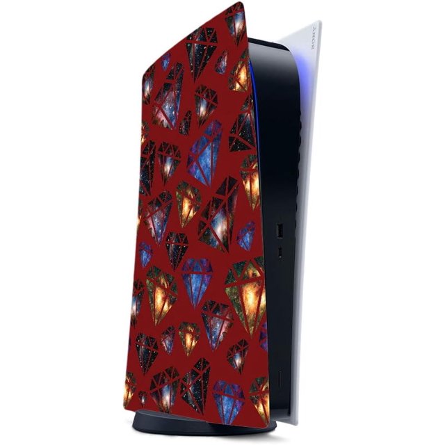 MightySkins Skin Compatible with PS5 / Playstation 5 Digital Edition - Diamond Galaxy | Protective, Durable, and Unique