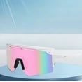 thumbnail image 4 of Polarized Sports Sunglasses for Men Women Youth Baseball Cycling Running Softball Biking Glasses,Pink2, 4 of 4