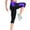 Purple, variant on IDALL Capri Pants for Women Yoga Pants Women Women High Waist Tummy Control Yoga Workout Capris Leggings Side Pockets Petite Pants for Women Summer Pants Red XL