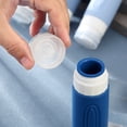 thumbnail image 3 of Micebay Leak-Proof 3-oz Silicone Squeezable Travel Bottles for Toiletries, Refillable Travel Size Containers, BPA Free, TSA Approved, Blue, 4 Pack, 3 of 11