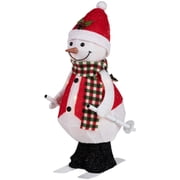 Northlight LED Lighted Animated Skiing Snowman Outdoor Christmas Figure - 24