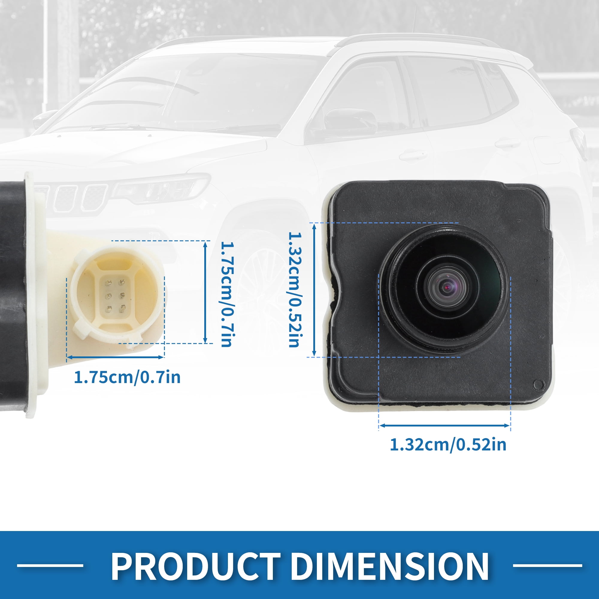 Unique Bargains Rear View Camera for Jeep Compass 2017-2021 Park Assist Backup Camera