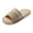 Khaki, variant on Women's Men's Linen Slippers Ethnic Woven Summer Lightweight Non Slip Soft Sole Memory Foam Open Toe Slides Shoes Pink Size 5.5