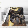 thumbnail image 1 of Manta de Batman, acogedora y cálida manta de franela para sala de estar, dormitorio, cama, sofá, coche, mantas de vellón para todas las estaciones, regalos para niños, adolescentes y adultos, 40 x 30, 1 of 8