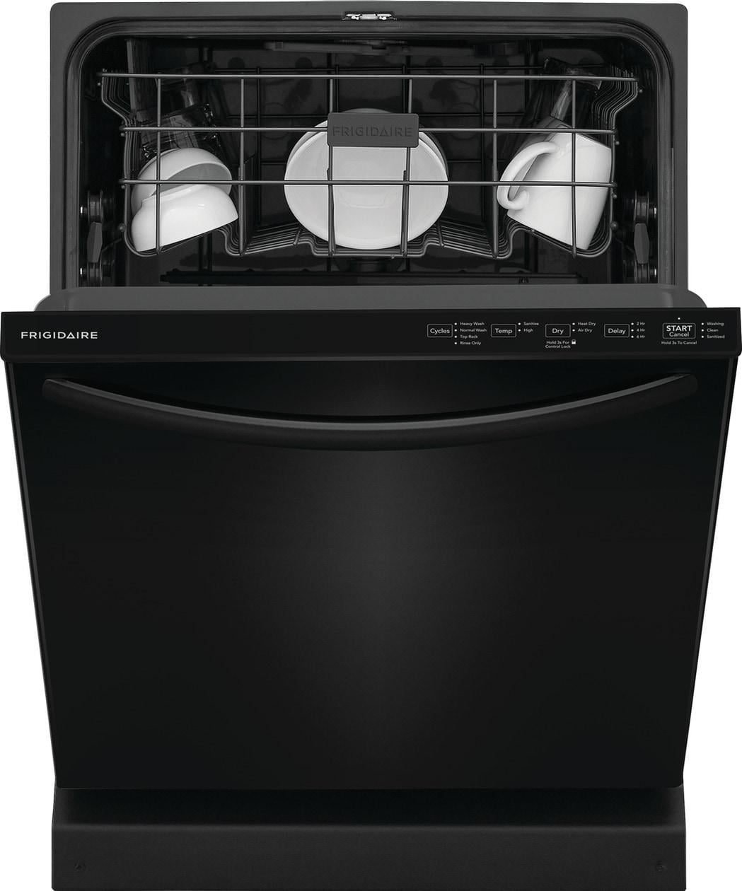 Frigidaire 24" Dishwasher, Energy Star Certified, Top Control, Black