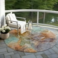 thumbnail image 6 of Addison Rugs Chantille Indoor/Outdoor Transitional Modern Coral Washable Round Rug, 8' x 8', 6 of 6