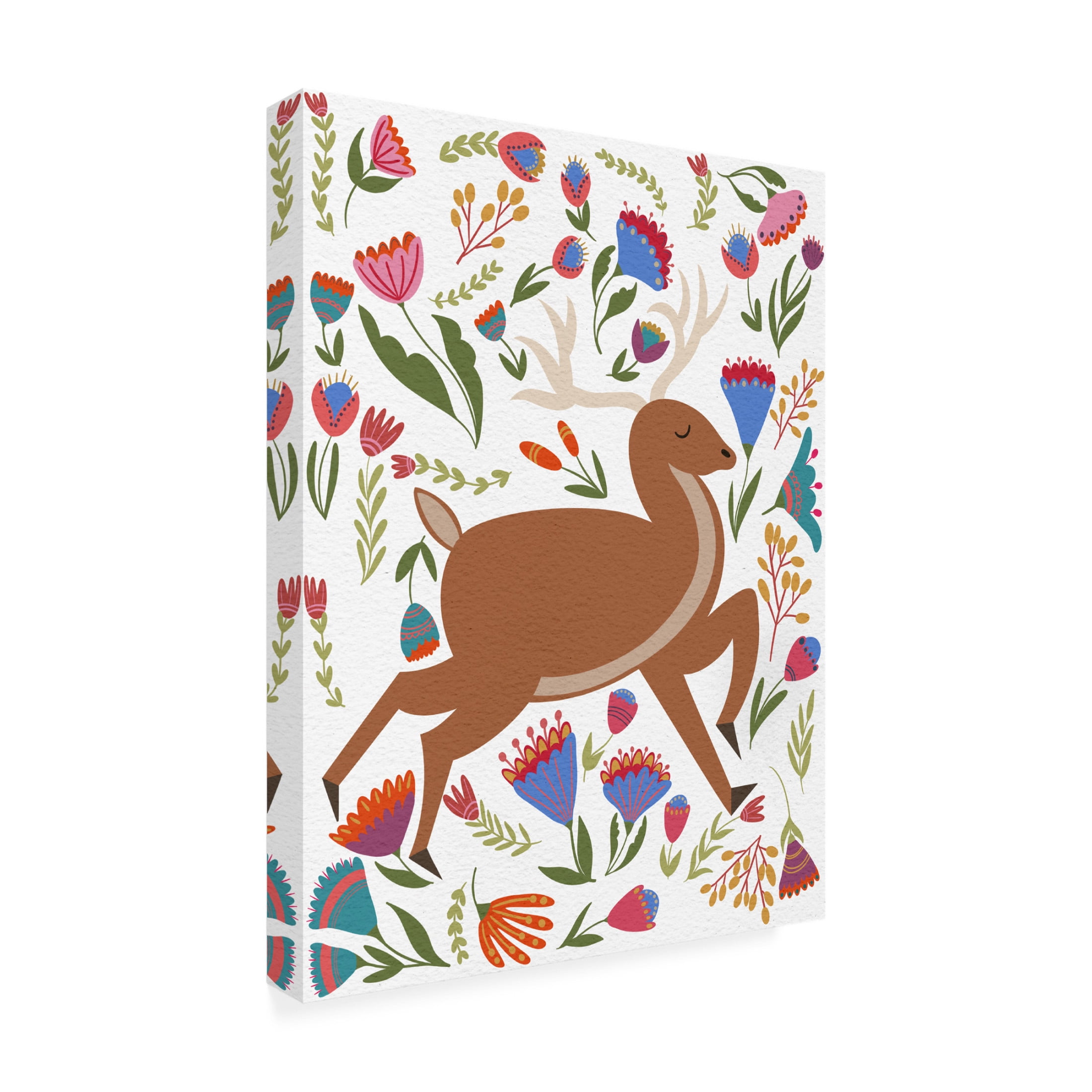 Trademark Fine Art Regina Moore  Folk Prancing Light I Canvas Wall Art