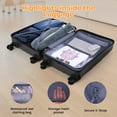 thumbnail image 5 of SANOPY 3-Piece Travel System: 20" Hardshell PC Suitcase (TSA Lock) + Convertible Gym Bag (Backpack/Crossbody/Tote) + Leak-Proof Cosmetic Organizer | Steel Handle, 360° Silent Wheels, 3-Year Warranty, 5 of 10