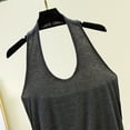 thumbnail image 4 of qucoqpe Summer Halter Tank Tops for Women Fashion Casual Solid Color Sleeveless Shirts Trendy Loose Fit Blouses, 4 of 6