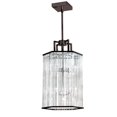 thumbnail image 1 of 6 Light Crystal Foyer Lantern, Vintage Oiled Brushed Bronze, 1 of 1