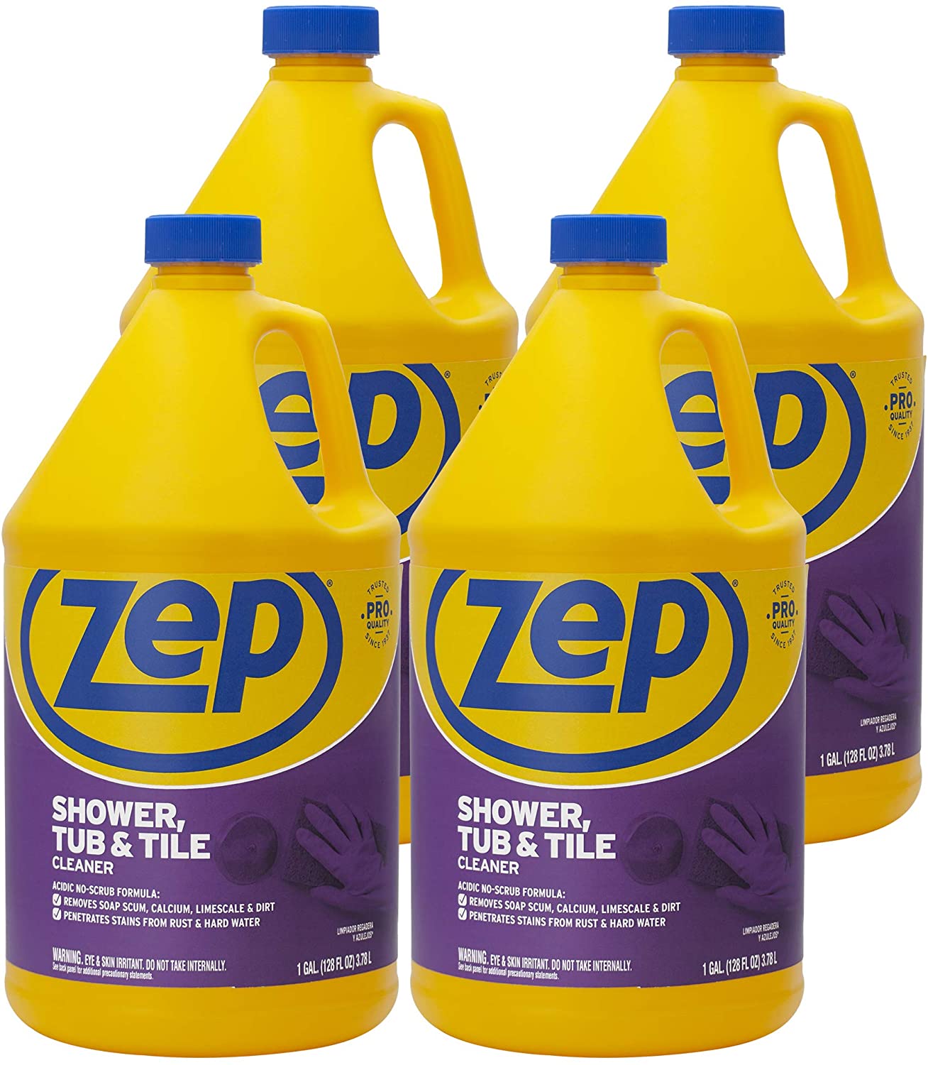 Zep Shower Tub and Tile Cleaner 1 Gallon ZUSTT128 (Case of 4) No