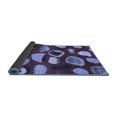 thumbnail image 2 of Ahgly Company Indoor Round Abstract Blue Modern Area Rugs, 7' Round, 2 of 4