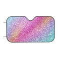 thumbnail image 7 of Fotbe Fun Rainbow Pink Car Windshield Sunshade | Sun Visor Protector Front Window Shade, Keeps Out UV Rays, Keeps Your Vehicle Cool-, 7 of 7