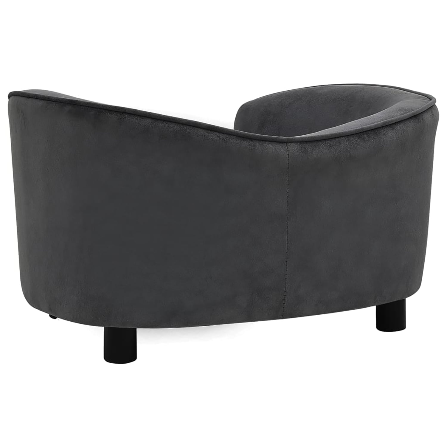 Pefilos 27.2" Dog Sofa Bed for Small Pets, Stylish Pet Sofa/Cat Couch for Furniture Faux Leather, Dark Gray Pefilos 27.2" Dog Sofa Bed for Small Pets, Stylish Pet Sofa/Cat Couch for Furniture Faux Leather, Dark Gray