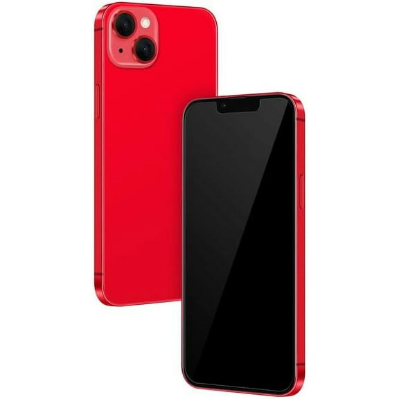 Without Logo - Non Working Replica 1:1 Phone Dummy Display Phone Model for Phone 14 Plus Fake Model Toy 14 Plus Red Blackscreen