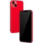 Without Logo - Non Working Replica 1:1 Phone Dummy Display Phone Model for Phone 14 Plus Fake Model Toy 14 Plus Red Blackscreen