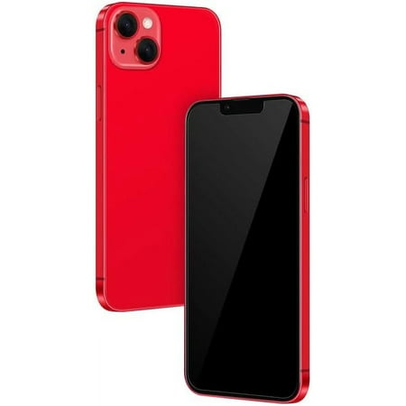 Without Logo - Non Working Replica 1:1 Phone Dummy Display Phone Model for Phone 14 Plus Fake Model Toy 14 Plus Red Blackscreen